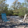 thumbnail image 4 of Lafuma Alu Cham Pliant Patio Maille Chaise, Seigle Gris (Lot de 4), 4 of 4