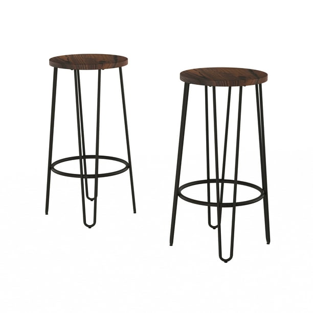 Bar Height Stools Backless Barstools, Counter Height Backless Bar Stools Set Of 2