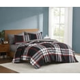 thumbnail image 3 of Truly Soft Danbury Plaid Microfiber 100% Microfiber Polyester  3 Piece King Comforter Set in Black Multi, All Season, Adult Size, OEKO-TEX Certified, 3 of 9