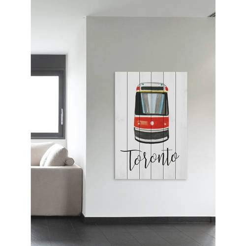 Marmont Hill "Autobus" by Molly Rosner Painting Art Print on White Wood