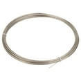 thumbnail image 1 of Alambre plano de cobre para bisutería, 30 m (98 pies), calibre 18, 1 mm, plateado, resistente., 1 of 6