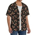thumbnail image 4 of KLL Bulldog with Sunglasses Print Men's Shirt Short Sleeve Button Down Summer Cuba Beach Shirts- 3X-Large, 4 of 7