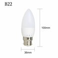 thumbnail image 1 of Bombilla LED con punta de llama, lámpara de araña 2835SMD, color blanco frío y cálido, ahorro de energía, E12, E14, E27, B22, B15, 85-265V, 3W, 10 piezas, 1 of 4