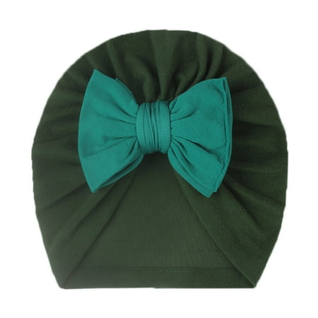 

PANGF Warm and Windproof Baby Cap Baby Boys Girls Solid Hat Beanie Bowknot Elastics Turban Hat Cap Delicate and Skin-Friendly Baby Hat