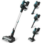 INSE Cordless Vacuum Cleaner Lightweight 12Kpa Powerful Suction Stick Vacuum Handheld Vacuum for Carpet Hardwood Floors Pet Hair Car - Blue