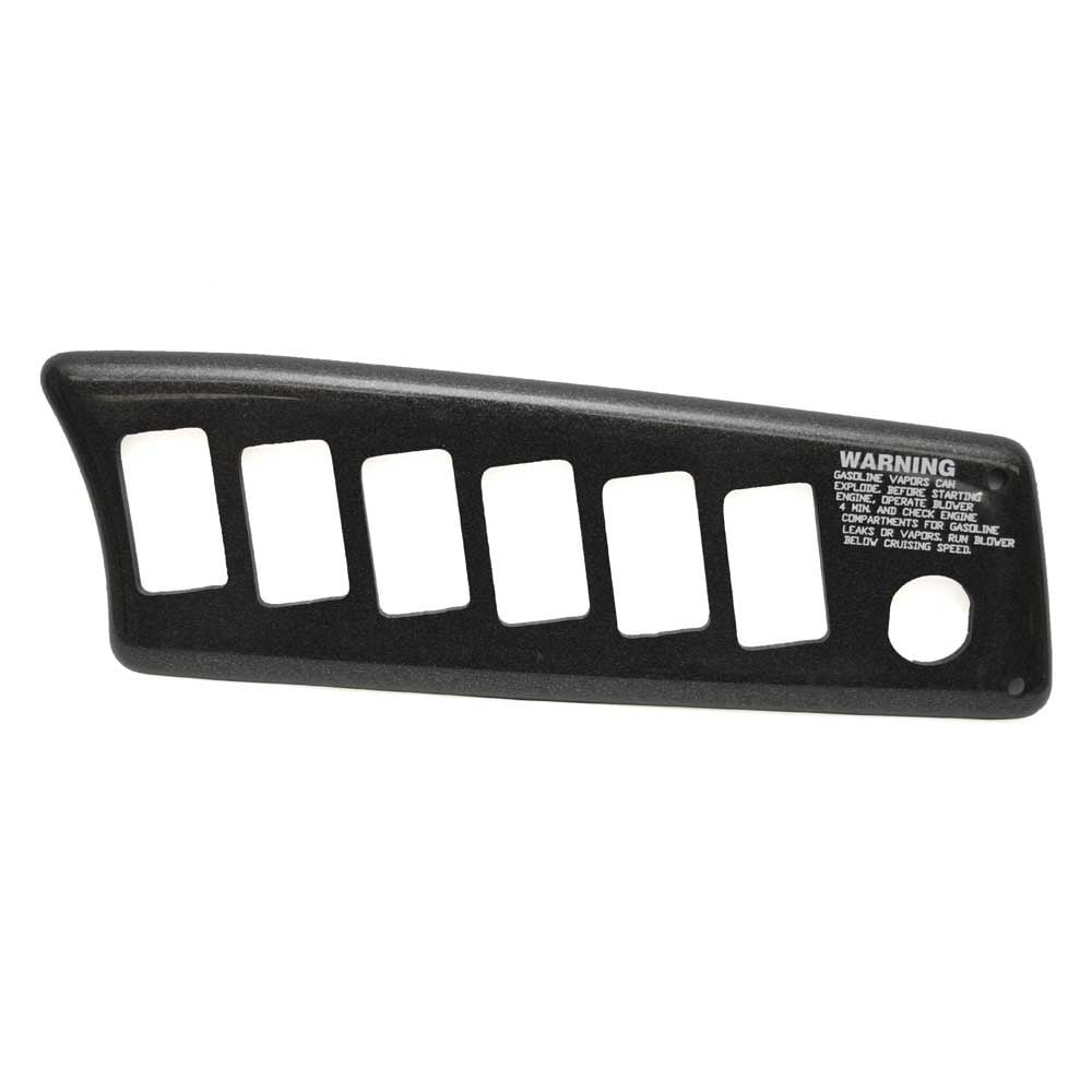 Malibu Boat Blank Switch Panel 5423017 9 1/4 x 3 Inch Metallic Black