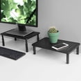 thumbnail image 2 of Monitor Stand Riser Level Height Adjustable Desktop monitor stand for Computer Laptop Printer Notebook with Vented Metal Platform XMM s, 2 of 6