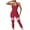 Womens Yoga Pants-A18 Red, variant on Mifsaly Women One Piece Workout Jumpsuit Ribbed Yoga Bodysuit Seamless Backless Sleeveless Shapewear No Padding 2026 Spring Summer Outfits S