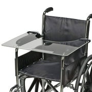 DMI Acrylic Wheelchair Tray Table, Clear Wheelchair Lap Tray