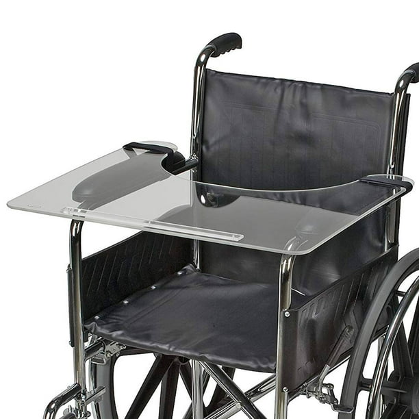 DMI Acrylic Wheelchair Tray Table, Clear Wheelchair Lap Tray Walmart