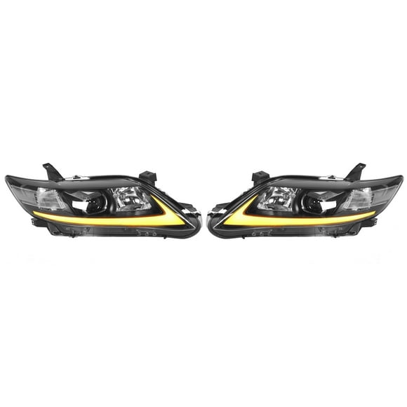 Led Headlight Led Headlamp Projector Head Light Front Lamp Assembly VLAND LED Projector Dynamic Headlights DRL Clear Lens Fit For Camry XV40 US 2010-2011 LHD