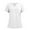 380#White, variant on Black V-Neck Women Scrub Tops – Soft Stretch with 3 Pockets for Medical & Nursing Use 4XL