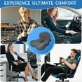 thumbnail image 6 of Memory Foam Seat Cushion,Office Chair Cushion with Lumbar Support for Back Pressure Relief, Car Seat Cushion with Adjustable Strap,Sciatica Pad Cushions for Car,Truck, Desk,Gaming Chair, 6 of 14