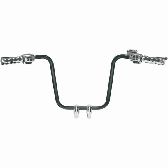 La Choppers LA-7312-14B 1-1/4in. Hefty Ape Hanger Handlebar - 14in. - Black Powdercoat