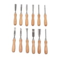 thumbnail image 1 of Wood Carving Chisels,12Pcs Hand Chisels Beech Carving Hand Chisel Carving Chisel High-End Performance, 1 of 14