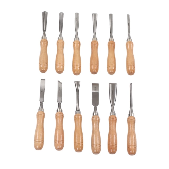Wood Carving Chisels,12Pcs Hand Chisels Beech Carving Hand Chisel Carving Chisel High-End Performance