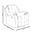 thumbnail image 3 of Sofa Reclinable Midtown Concept 1 Plaza Color Chocolate, 3 of 3