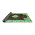 thumbnail image 2 of Ahgly Company Indoor Rectangle Abstract Turquoise Blue Modern Area Rugs, 5' x 7', 2 of 4