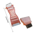 thumbnail image 2 of 6 in 1 Vegetable Peeler Stainless Steel Cutting Rasping Peeling Left Right Handed Fruit Vegetable Tool, 2 of 4