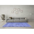 thumbnail image 3 of Ahgly Company Indoor Rectangle Medallion Blue Traditional Area Rugs, 2' x 4', 3 of 4