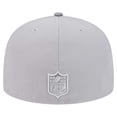 thumbnail image 4 of Men's New Era Gray/Graphite Pittsburgh Steelers Iron Cloud 59FIFTY Fitted Hat, 4 of 6