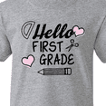 thumbnail image 4 of Inktastic Hello 1st Grade with Hearts and School Supplies Youth T-Shirt, 4 of 5