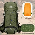 thumbnail image 4 of 60L Travel Hiking Camping Backpack with Rain Cover, Backpack Water Resistant,Climbing Backpack for Men Women, 4 of 12