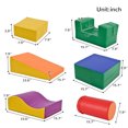thumbnail image 2 of 2025 New 6 in 1 Soft Climb and Crawl Foam Playset, Play Equipment Climb and Crawl Playground, Foam Climbing Blocks for Preschools, Toddlers, Kids Crawling and Climbing Indoor Active Play Structure, 2 of 7