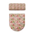 thumbnail image 2 of HELLHERO Bathroom Toilet Lid Cover 2 Piece Set Elastic Fabric Non-Slip for Women, 2 of 6