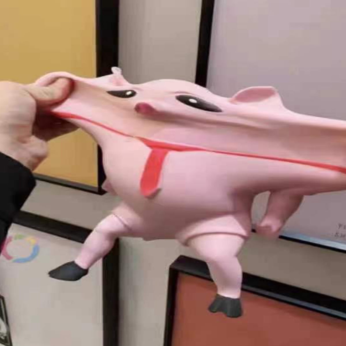 HYCSC Squishy Pig Toys - Pink Pig Squishy Toy for Kids Adults, Novelty Pig Squeeze Toys, Funny Tiktok Pig Sensory Stress Toy for Decompress and Anxiety Relief Women Men Kids (Big)
