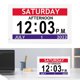 thumbnail image 1 of Día Reloj Digital De 7 Pulgadas Con Día Y Pantalla Grande Fecha Calendario Digital Reloj Despertador De Día Con 12 Alarmas Personalizadas Atenuación Automática, 1 of 7