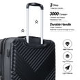 thumbnail image 4 of 10 Piece Luggage Set Lightweight Suitcase Set with 7PCS Organizer Bags Suitcase with TSA Lock Spinner Wheels(Black), 4 of 7