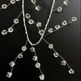 thumbnail image 3 of Crystal Beaded Garland Clear Diamond Branch Chandelier Twinkle Acrylic Ice Silver Wire String Wreath Party Decoration for Wedding DIY Craft Jewelry Making, 3 of 9