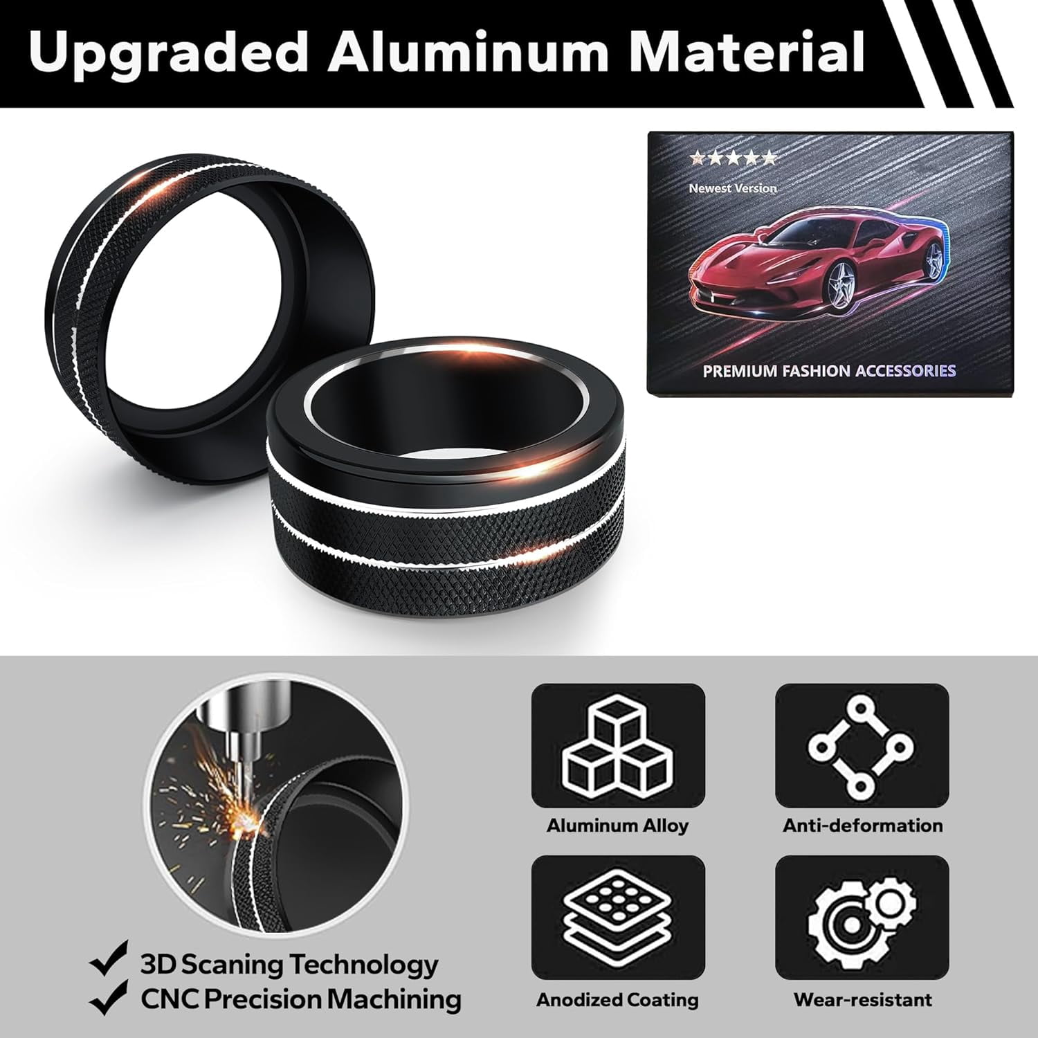 chasenew for Honda Civic 2022-2026 Accessories, CRV 2023-2026 & Acura Ingetra 2023-2025 (Fit 7" Screen/ 1 Audio Knob), 10pcs Knob Cover Kit - Push Start, Audio, AC & Air Vent (Black)