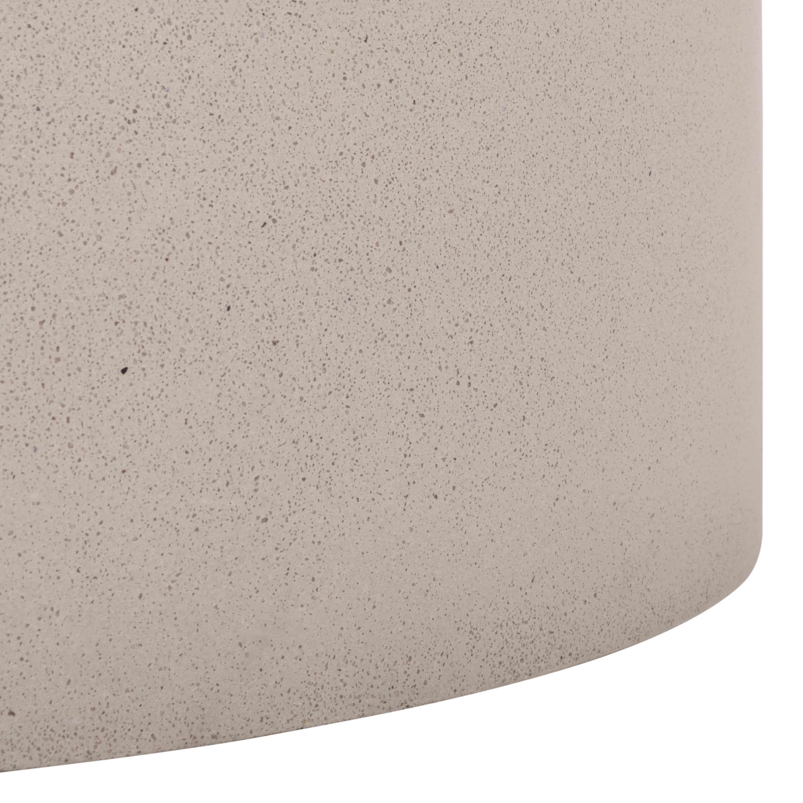 Safavieh Georgia Outdoor Modern Round Polyfiber Coffee Table, Beige