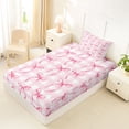 thumbnail image 4 of Erosebridal Cute Bowknot Kids Twin Sheet Sets, Buffalo Plaid Bedding, 3-Piece, 4 of 5
