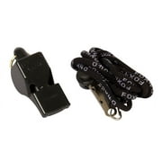 EastPoint Sports Classic Official Whistle with Lanyard - Black, Pea-less Design