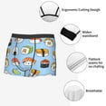 thumbnail image 5 of Kdxio Men's Boxer Briefs with Kawaii Sushi (2) Print - Comfortable and Breathable Underwear for Everyday Wear, 5 of 7