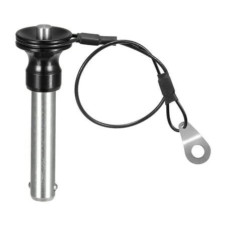 

Uxcell Ball Lock Pins with Button Handle 304 Stainless Steel Quick Release Pin with 20 cm Wire 10mm to 35mm