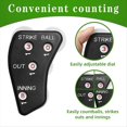 thumbnail image 4 of 4 Wheel Baseball Umpire Clicker-Umpire Indicator Gear-Practical Baseball Counter Clicker for Scorekeeper Recording Outs,6 x Baseball Umpire Clicker,Black, 4 of 6