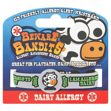 Beware Bandits Dairy Allergy Awareness Bands