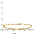 thumbnail image 4 of Primal Gold 14K Yellow Gold Twisted Hinged Bangle, 4 of 4