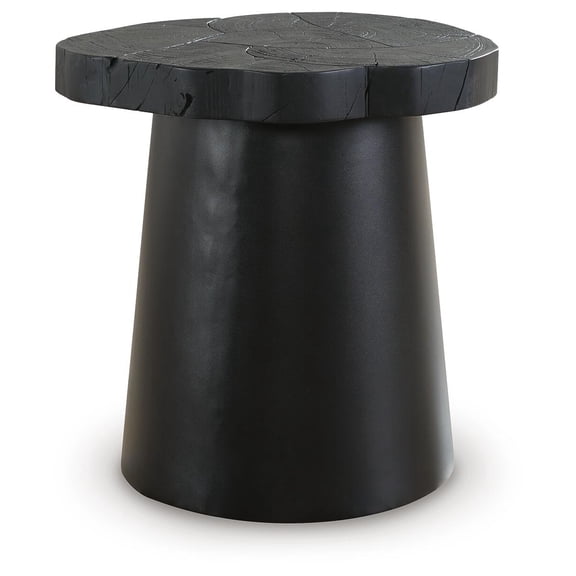 Signature Design by Ashley Wimbell Round End Table, Black