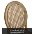 thumbnail image 3 of Crosley Furniture Katia 4-Pc Upholstered Cane-Back Dining Chair Set in Driftwood, 3 of 10
