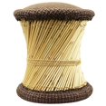thumbnail image 3 of Natural Geo Moray Accent Stool (Set of 2) - Jute Dark Brown, 3 of 8
