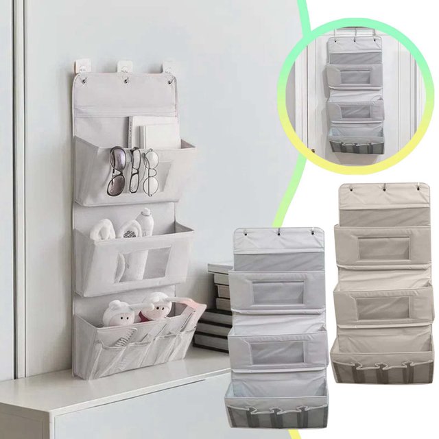 Cloth Hanging Bag Student Dormitory Wall Shelf Bathroom Purpose Storage Bag Polyester Sorting And Storage Artifact 15x15x15 Storage Cubes