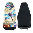thumbnail image 6 of XYZCANDO Car Seat Covers Anti-Scratch Car Front Seat Covers Auto Seat Covers Protector Anti-Slip Truck SUV, Dragonfly Mandala Style, 6 of 10