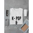 thumbnail image 3 of K-Pop & Chill Design Men White T-Shirt, Male Medium, 3 of 4