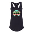 thumbnail image 2 of Wild Bobby, Pastel Color Hot Girl Summer, Streetwear, Women Racerback Tank Top, Black, Medium, 2 of 4