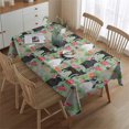 thumbnail image 2 of Cute Bulldog Dog and Flower Florals Rectangle Tablecloth 60"x84",Waterproof Polyester Rectangle Table Cloth, Wipeable Spillproof Polyester Tablecloth for Dining, Camping, Indoor and Outdoor, 2 of 5